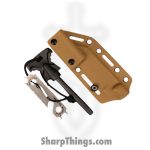 WithArmour - WA2412-TN - VikingNeck - Fixed Blade Knife - WASTEEL Two Tone Reverse Tanto - Micarta G10 - Tan Red - Image 5