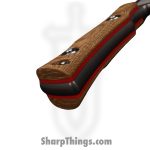 WithArmour - WA2414-TN - KenDaol - Fixed Blade Knife - WASTEEL Two Tone Clip Point - Micarta G10 - Tan Red - Image 3