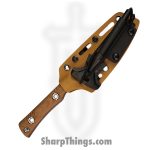 WithArmour - WA2414-TN - KenDaol - Fixed Blade Knife - WASTEEL Two Tone Clip Point - Micarta G10 - Tan Red - Image 4