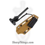 WithArmour - WA2414-TN - KenDaol - Fixed Blade Knife - WASTEEL Two Tone Clip Point - Micarta G10 - Tan Red - Image 5