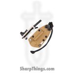 WithArmour - WA2415-TN - Fury Compact - Fixed Blade Knife - WASTEEL Satin Spear Point - Micarta G10 - Tan Red - Image 5