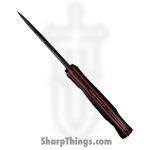 WithArmour - WA2416-BK - Fury Spike - Fixed Blade Knife - WASTEEL Two Tone Spear Point - SCFG10 - Black Red - Image 4