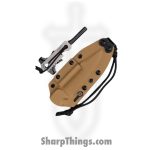 WithArmour - WA2416-TN - Fury Spike - Fixed Blade Knife - WASTEEL Two Tone Spear Point - Micarta G10 - Tan Red - Image 5