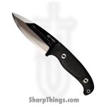 WithArmour - WA2417-BK - FuryField - Fixed Blade Knife - WASTEEL Stonewash Spear Point - SCFG10 - Black Red
