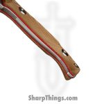 WithArmour - WA2417-TN - FuryField - Fixed Blade Knife - WASTEEL Stonewash Spear Point - Micarta G10 - Tan Red - Image 3
