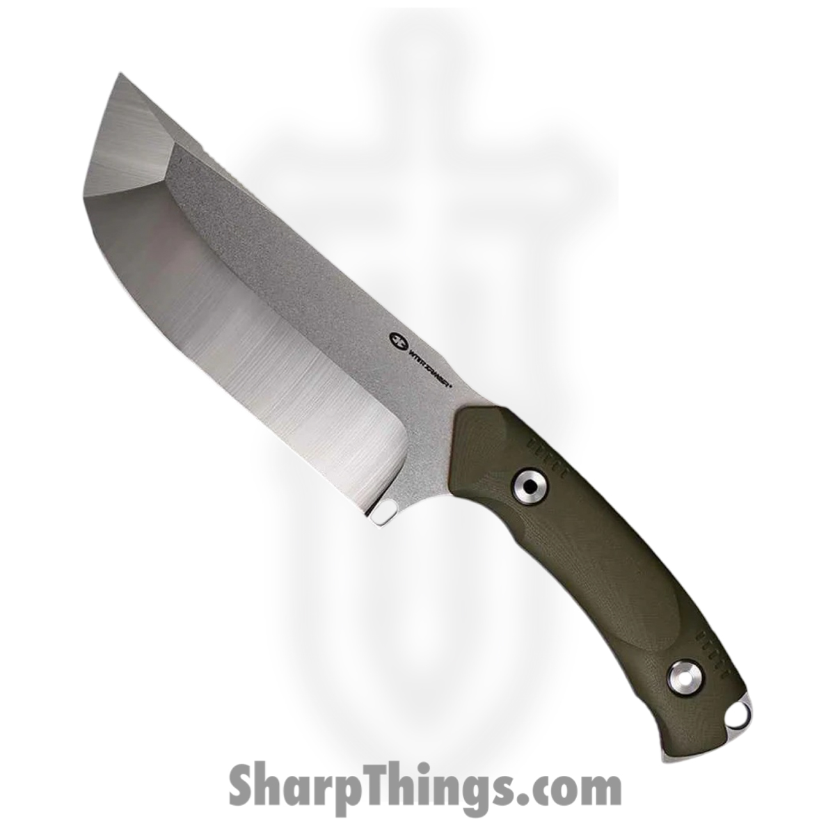 WA2425-GN_1.jpg WithArmour - WA2425-GN - Cherub - Fixed Blade Knife - 12C27N Two Tone - G10 - Green Red - Image 1