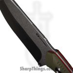 WithArmour - WA2425-GN - Cherub - Fixed Blade Knife - 12C27N Two Tone  - G10 - Green Red - Image 3