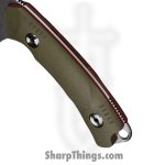 WithArmour - WA2425-GN - Cherub - Fixed Blade Knife - 12C27N Two Tone  - G10 - Green Red - Image 5