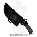 WithArmour - WA2425-GN - Cherub - Fixed Blade Knife - 12C27N Two Tone  - G10 - Green Red - Image 6