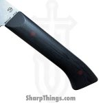 Millit Knives - MILIBS2602 - Cordova 8in and 5in Kitchen Set - Fixed Blade Knife - AEBL Stonewash Chef - G10 - Black|Red - Image 7