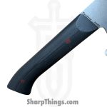 Millit Knives - MILIBS2602 - Cordova 8in and 5in Kitchen Set - Fixed Blade Knife - AEBL Stonewash Chef - G10 - Black|Red - Image 6