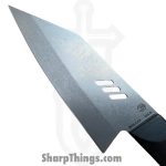 Millit Knives - MILIBS2602 - Cordova 8in and 5in Kitchen Set - Fixed Blade Knife - AEBL Stonewash Chef - G10 - Black|Red - Image 5