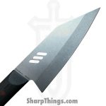 Millit Knives - MILIBS2602 - Cordova 8in and 5in Kitchen Set - Fixed Blade Knife - AEBL Stonewash Chef - G10 - Black|Red - Image 4