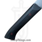 Millit Knives - MILIBS2602 - Cordova 8in and 5in Kitchen Set - Fixed Blade Knife - AEBL Stonewash Chef - G10 - Black|Red - Image 2