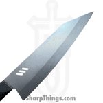 Millit Knives - MILIBS2601 - Cordova 8in and 5in Kitchen Set - Fixed Blade Knife - AEBL Stonewash Chef - G10 - Black|Ivory - Image 9