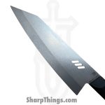 Millit Knives - MILIBS2601 - Cordova 8in and 5in Kitchen Set - Fixed Blade Knife - AEBL Stonewash Chef - G10 - Black|Ivory - Image 8