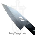 Millit Knives - MILIBS2601 - Cordova 8in and 5in Kitchen Set - Fixed Blade Knife - AEBL Stonewash Chef - G10 - Black|Ivory - Image 6