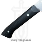 Millit Knives - MILIBS2601 - Cordova 8in and 5in Kitchen Set - Fixed Blade Knife - AEBL Stonewash Chef - G10 - Black|Ivory - Image 4