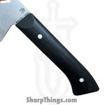 Millit Knives - MILIBS2601 - Cordova 8in and 5in Kitchen Set - Fixed Blade Knife - AEBL Stonewash Chef - G10 - Black|Ivory - Image 3