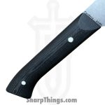 Millit Knives - MILIBS2601 - Cordova 8in and 5in Kitchen Set - Fixed Blade Knife - AEBL Stonewash Chef - G10 - Black|Ivory - Image 2