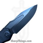 Heretic Knives - H000-6A-T - Wraith Tactical - Automatic Knife - CPM S35VN Coated Clip Point - Aluminum CF Bolster - Black - Image 6
