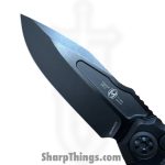 Heretic Knives - H000-6A-T - Wraith Tactical - Automatic Knife - CPM S35VN Coated Clip Point - Aluminum CF Bolster - Black - Image 5