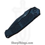 Heretic Knives - H000-6A-T - Wraith Tactical - Automatic Knife - CPM S35VN Coated Clip Point - Aluminum CF Bolster - Black - Image 3