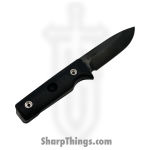1881 Knife Works - MMS026 - The San - Fixed Blade Knife - 1095 Cro-Van Coated Drop Point - G10 - Black - Image 2