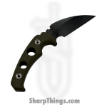 1881 Knife Works - MMS043 - FUK - Fixed Blade Knife - 1095 Cro-Van Coated Hawkbill - G10 - OD Green - Image 2