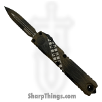 Microtech - 11224-1WK - Ultratech - OTF Auto - M390MK Coated Dagger - Aluminum - Wookie