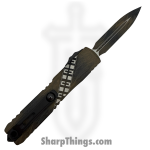 Microtech - 11224-1WK - Ultratech - OTF Auto - M390MK Coated Dagger - Aluminum - Wookie - Image 2