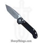 Microtech - 1136-10AP - LUDT Gen III - Automatic Knife - M390MK Stonewash Tanto - Aluminum - Black