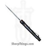 Microtech - 1136-10AP - LUDT Gen III - Automatic Knife - M390MK Stonewash Tanto - Aluminum - Black - Image 3