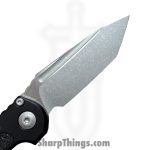 Microtech - 1136-10AP - LUDT Gen III - Automatic Knife - M390MK Stonewash Tanto - Aluminum - Black - Image 4