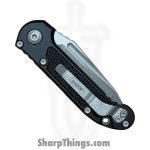 Microtech - 1136-10AP - LUDT Gen III - Automatic Knife - M390MK Stonewash Tanto - Aluminum - Black - Image 6
