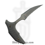 Microtech - 218-12APMS1 - BEE F/S - Fixed Blade Knife - M390MK Apocalyptic Wharncliffe - Titanium - Blue - Image 2