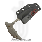 Microtech - 218-12APMS1 - BEE F/S - Fixed Blade Knife - M390MK Apocalyptic Wharncliffe - Titanium - Blue - Image 5