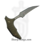 Microtech - 218-12APMS2 - BEE F/S - Fixed Blade Knife - M390MK Coated Wharncliffe - Titanium - Antique Bronze - Image 2