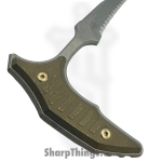 Microtech - 218-12APMS2 - BEE F/S - Fixed Blade Knife - M390MK Coated Wharncliffe - Titanium - Antique Bronze - Image 3