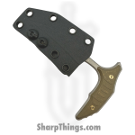 Microtech - 218-12APMS2 - BEE F/S - Fixed Blade Knife - M390MK Coated Wharncliffe - Titanium - Antique Bronze - Image 4