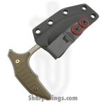 Microtech - 218-12APMS2 - BEE F/S - Fixed Blade Knife - M390MK Coated Wharncliffe - Titanium - Antique Bronze - Image 5