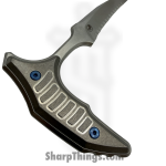 Microtech - 218-12MS3 - BEE F/S - Fixed Blade Knife - M390MK Stonewash Wharncliffe - Titanium - Bronze - Image 3