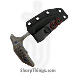 Microtech - 218-12MS3 - BEE F/S - Fixed Blade Knife - M390MK Stonewash Wharncliffe - Titanium - Bronze - Image 5