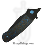Beans Blades - BB-Jav-EB - Javelin - Folding Knife - M390 Coated Drop Point - FAT Carbon Fiber - Blue - Image 5