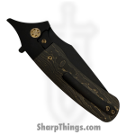Beans Blades - BB-Jav-GC - Javelin - Folding Knife - M390 Coated Drop Point - FAT Carbon Fiber - Gold - Image 4