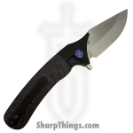 Beans Blades - BB-Jav-PH - Javelin - Folding Knife - M390 Satin Drop Point - FAT Carbon Fiber - Purple - Image 3