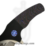 Beans Blades - BB-Jav-PH - Javelin - Folding Knife - M390 Satin Drop Point - FAT Carbon Fiber - Purple - Image 4