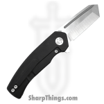 Beans Blades - BB-WarM-BD - Warrior Mini - Folding Knife - M390 Satin Tanto - Titanium - Black - Image 2