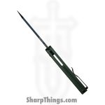 ProTech - 5403-Green - Malibu - Folding Knife - CPM MagnaCut DLC Reverse Tanto - Aluminum - Green - Image 3