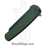 ProTech - 5403-Green - Malibu - Folding Knife - CPM MagnaCut DLC Reverse Tanto - Aluminum - Green - Image 5